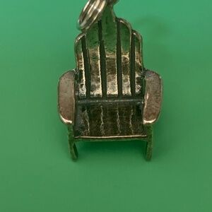 .925 Adirondack Chair Sterling Silver Jewelry Charm #beach #garden